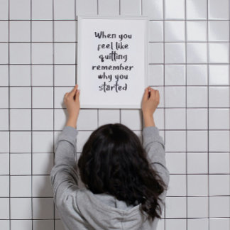 Wenn Sie gerne aufhören, trainieren Sie Gymnastikw Poster