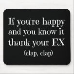 Wenn Sie glücklich Funny Zitat Mousepad<br><div class="desc">Ein lustiges Geschenk für Ihre geschiedenen Freunde und Familie,  dieser Artikel wird sicher ein Lächeln bringen. Sie können den schwarzen Hintergrund auf eine andere Farbe ändern,  indem Sie die Schaltfläche "Anpassen" auswählen und eine andere Hintergrundfarbe auswählen.</div>