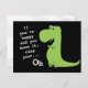 Wenn Sie glücklich sind Clap T Rex Dinosaur Funny  Postkarte (Vorne/Hinten)