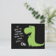 Wenn Sie glücklich sind Clap T Rex Dinosaur Funny  Postkarte (Stehend Vorderseite)