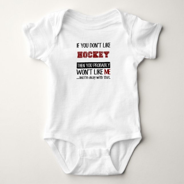 Wenn Sie Hockey nicht cool mögen Baby Strampler (Vorderseite)