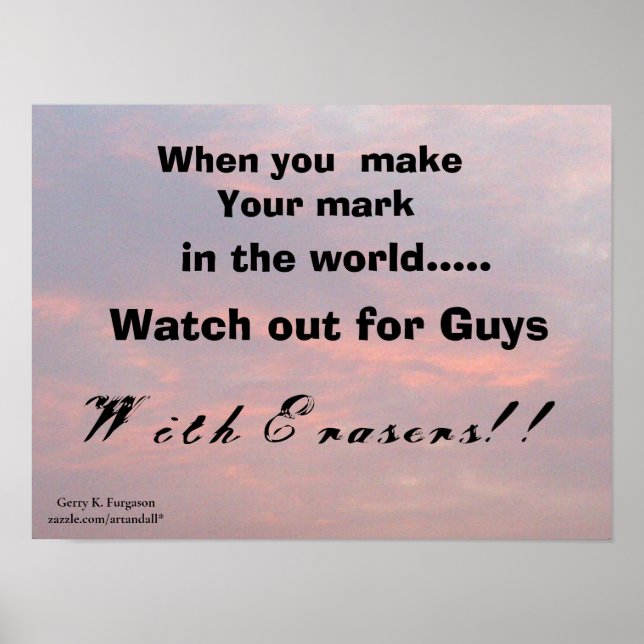 WENN SIE IHRE MARKE MACHEN POSTER (Vorne)