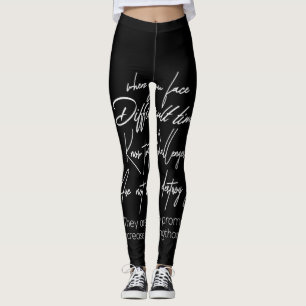 wenn sie in schwierigen Zeiten diese Herausforderu Leggings