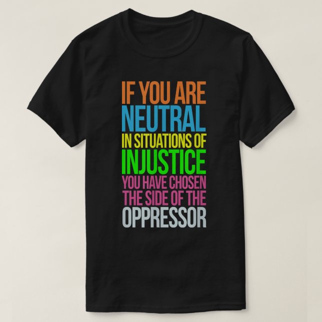 Wenn Sie in Situationen wie Flüchtlingskompetenz n T-Shirt (Design vorne)