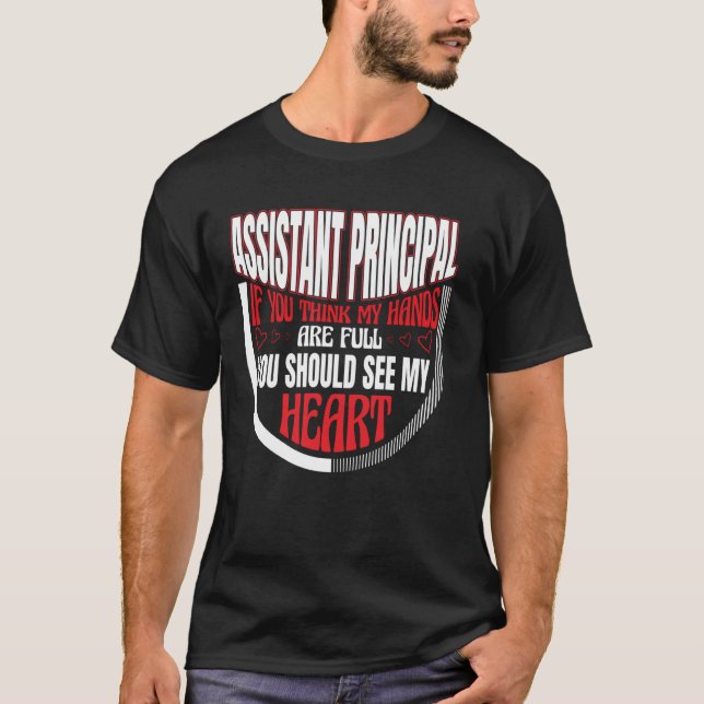 Wenn Sie meinen, dass meine Hände Vollschulassiste T-Shirt (Vorderseite)