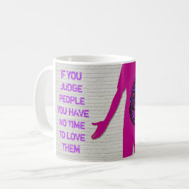 Wenn Sie Menschen beurteilen, inspirierende Zitat  Kaffeetasse
