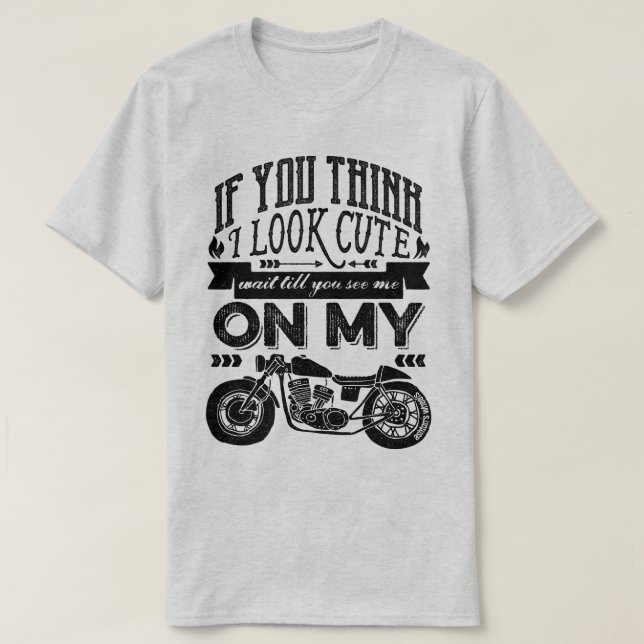Wenn Sie mich denken, schauen Sie niedliche T-Shirt (Design vorne)