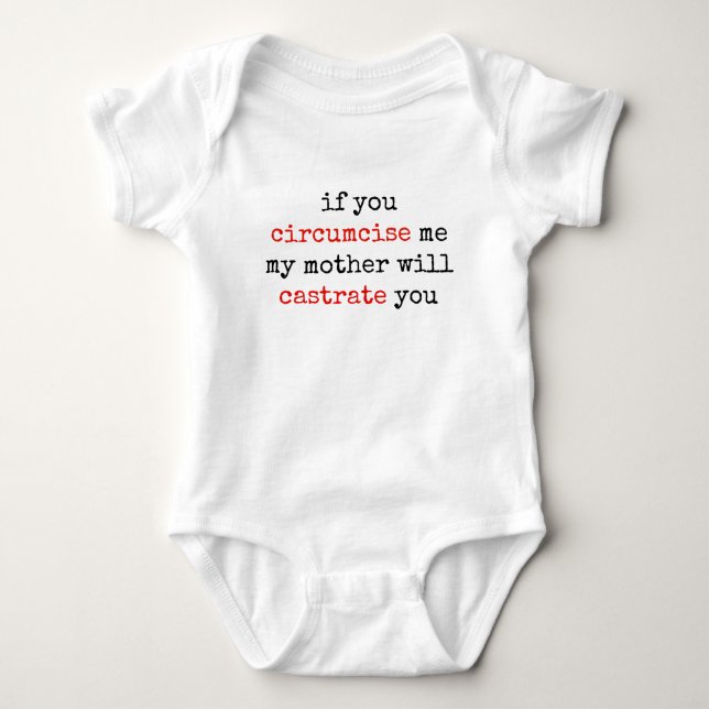 Wenn Sie mich umkreisen, wird meine Mutter Sie ver Baby Strampler (Vorderseite)