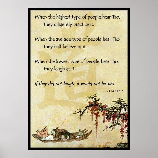 Wenn sie nicht lachen, wäre es nicht Tao Poster (Vorne)