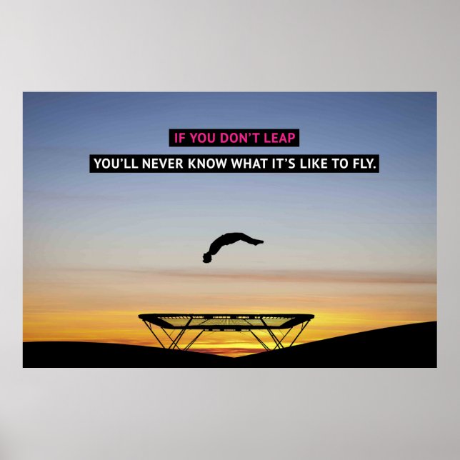 Wenn Sie nicht springen - Gymnastik Motivierend Po Poster (Vorne)