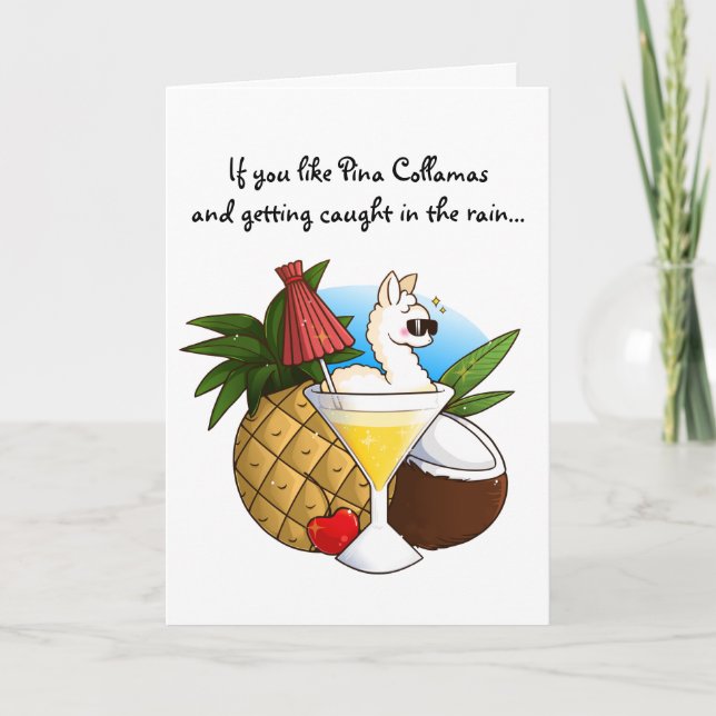 Wenn Sie Pina Collamas mögen Karte (Vorderseite)