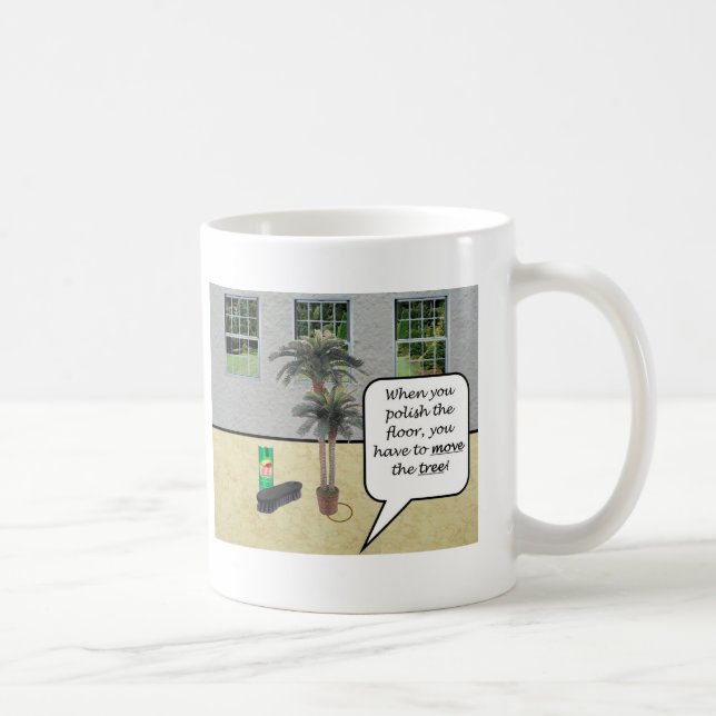 Wenn Sie polieren den Boden…. Kaffeetasse (Rechts)