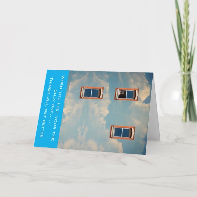 Wenn Sie sich allein fühlen Karte (Vorderseite)