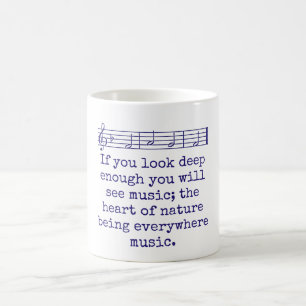 Wenn Sie tief genug schauen - Musikangebot Kaffeetasse