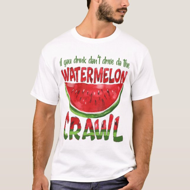 Wenn Sie trinken, fahren Sie nicht mit dem Wasserm T-Shirt (Vorderseite)