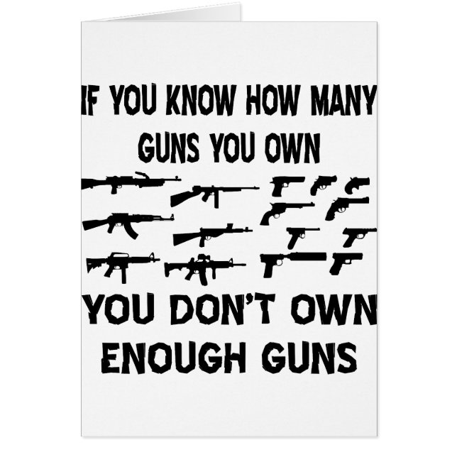 Wenn Sie wissen, wie viele Waffen Sie besitzen, be (Vorne)