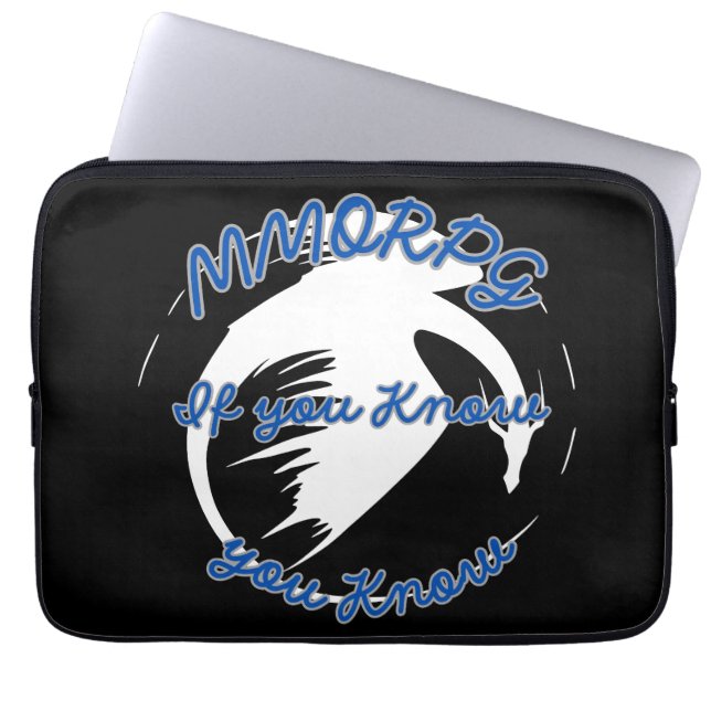 Wenn Sie wissen, wissen Sie ( Gaming-Thema) Laptopschutzhülle (Vorderseite)