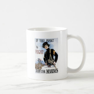 Wenn Sie wollen, um zu kämpfen, verbinden Sie die Kaffeetasse
