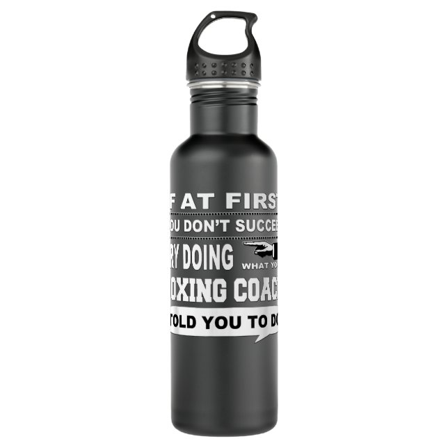 Wenn Sie zuerst nicht erfolgreich Boxtrainer 365 Edelstahlflasche (Vorderseite)