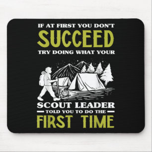 Wenn Sie zuerst nicht erfolgreich sind - Funny Sco Mousepad