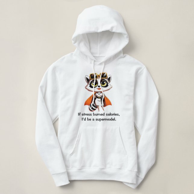 Wenn Stress Kalorien verbrannt Hoodie (Design vorne)