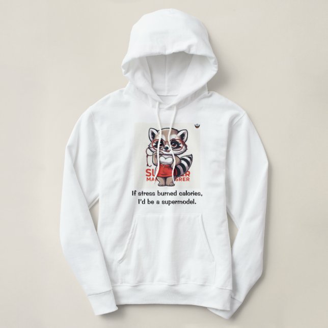 Wenn Stress Kalorien verbrannt Hoodie (Design vorne)