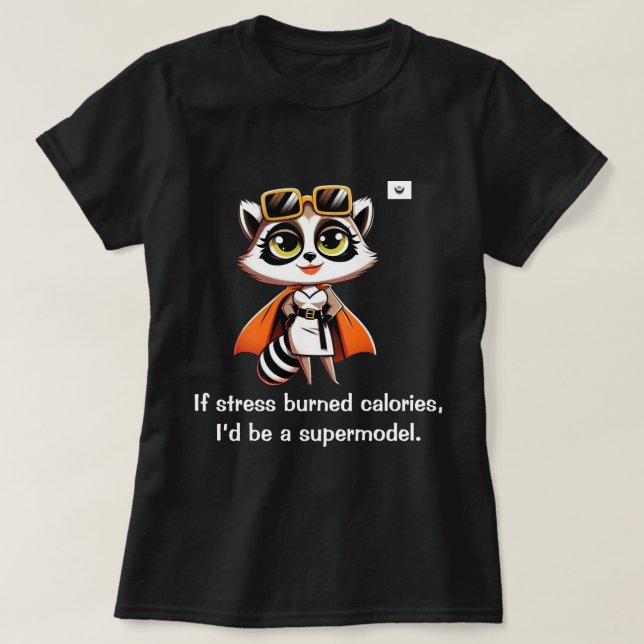 Wenn Stress Kalorien verbrannt T-Shirt (Design vorne)