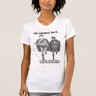 Wenn Superheroes den 40 Damen-Petite T - Shirt