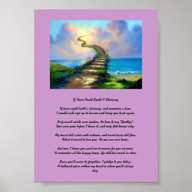Wenn Tränen eine Treppe bauen könnten Poster (Vorne)