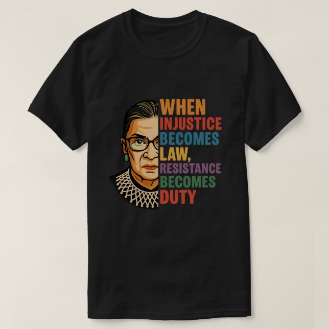 Wenn Ungerechtigkeit Rechtswiderstand wird zur Pfl T-Shirt (Design vorne)