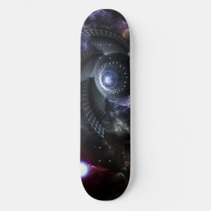Wenn Università Collide Fraktal Art Skateboard