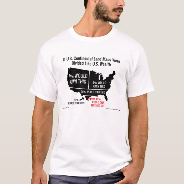 Wenn US-kontinentale Land-Masse wie U. geteilt T-Shirt (Vorderseite)