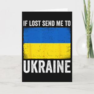 Wenn verloren, schicken Sie mich in die Ukraine  Karte