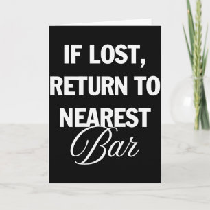 Wenn verloren, zum nächsten Bar zurückkehren Lusti Karte