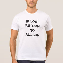 WENN VERLORENE RÜCKKEHR ZU (zu gehört das T-Shirt