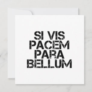 wenn vis pacem para bellum einladung