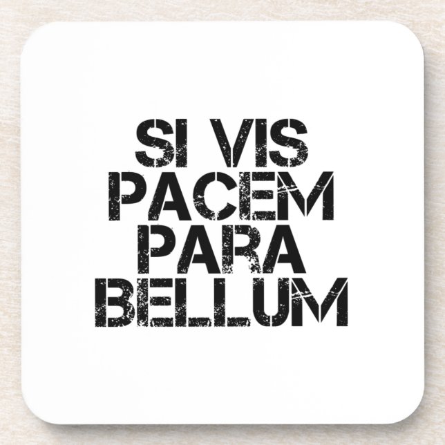 wenn vis pacem para bellum getränkeuntersetzer (Vorderseite)