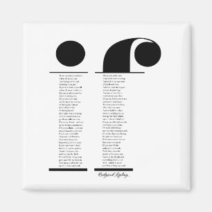 Wenn von Rudyard Kipling Magnet