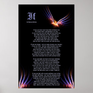 Wenn von Rudyard Kipling mit Phoenix Firebird Prin Poster