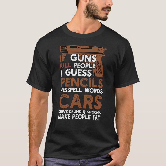 Wenn Waffen die Menschen töten 2. Änderung der Rec T-Shirt (Vorderseite)