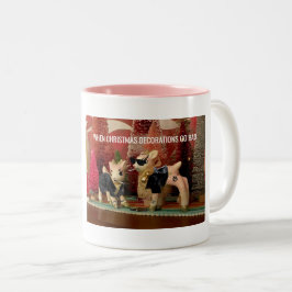 Wenn Weihnachtsdekorationen schlecht werden, kann  Zweifarbige Tasse