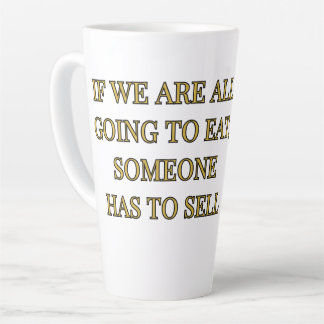Wenn wir alle essen gehen, muss jemand verkaufen milchtasse