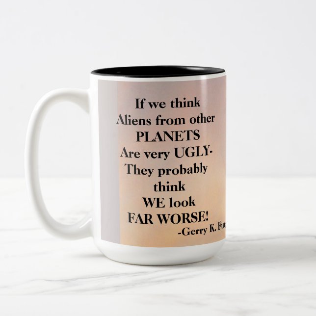 WENN WIR DENKEN ZWEIFARBIGE TASSE (Links)
