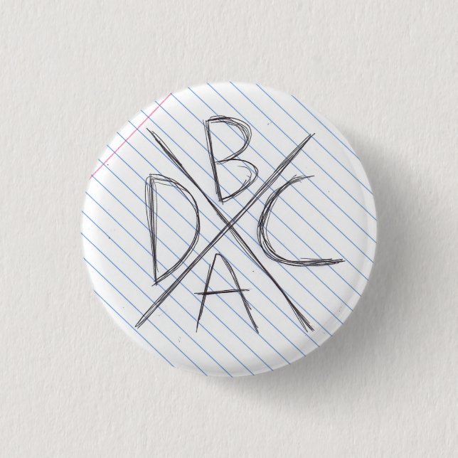 Wenn wir eine PunkBand waren, würden wir Knöpfe so Button (Vorderseite)