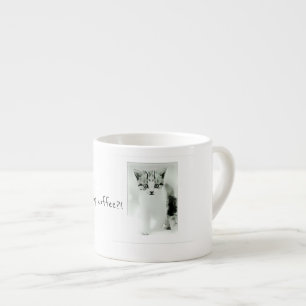 Wenn wir Kaffee Kätzchenespresso-Tasse habend sin Espressotasse