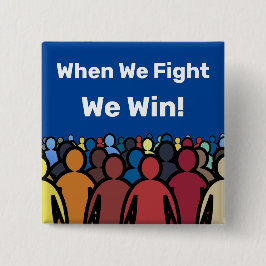 Wenn wir kämpfen gewinnen wir Harris Walz Button