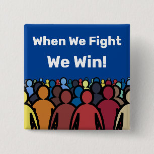 Wenn wir kämpfen gewinnen wir Harris Walz Button
