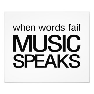 Wenn Worte Musik Versagt sprechen Fotodruck