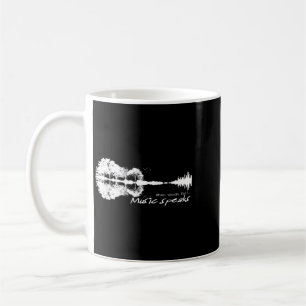 Wenn Worte scheitern, spricht Musik Gitarrenmusik Kaffeetasse