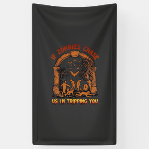 Wenn Zombies uns jagen, stolpere ich über Friedhof Banner